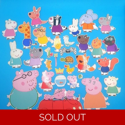 Peppa Pig printed magnet set (32 magnets) Peppa Pig printed magnet set (32 magnets)